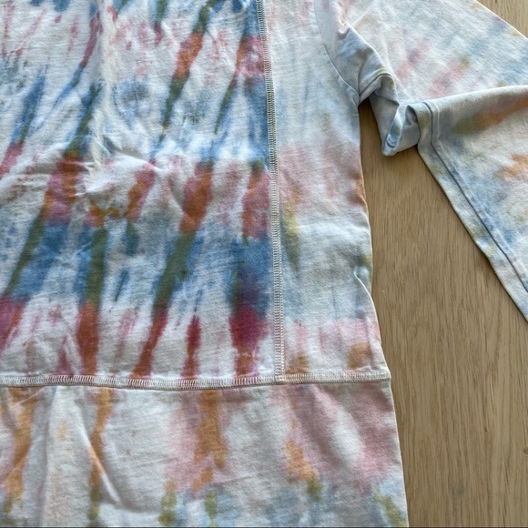 John Elliott Reconstructed Tie Dye Long Sleeve Tee Shirt - Picture 6 of 13